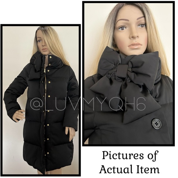 Kate Spade NY Neck Bow Puffer Coat🎉2XHP🎉 - Picture 3 of 6